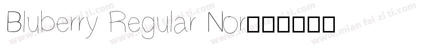 Bluberry Regular Nor字体转换